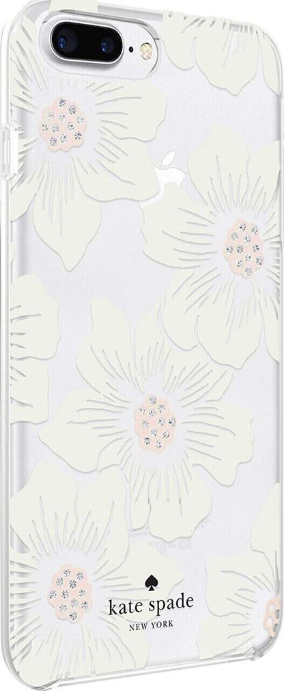 Kate Spade Protective Case for iPhone 6 6s 7 8 Plus Clear White Floral Cover