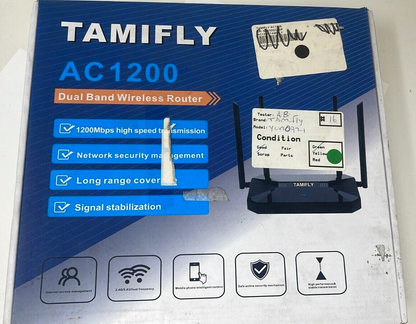 Tamifly Dual Band Wireless WiFi Router High Speed Gaming Router AC1200 YUN0921