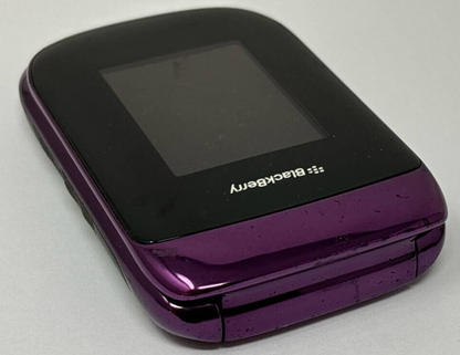 Blackberry Style 9670 Sprint Smartphone Rare Flip Phone QWERTY 5MP Purple READ