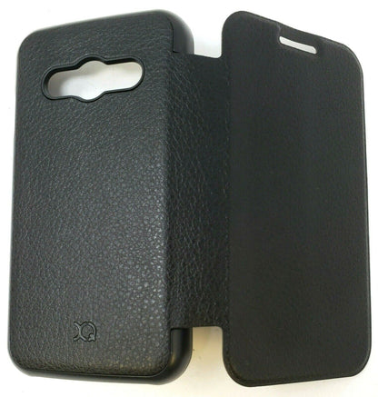 Xqisit Folio Case Rana For Samsung Galaxy Ace 4 Book Wallet Cover Black OEM