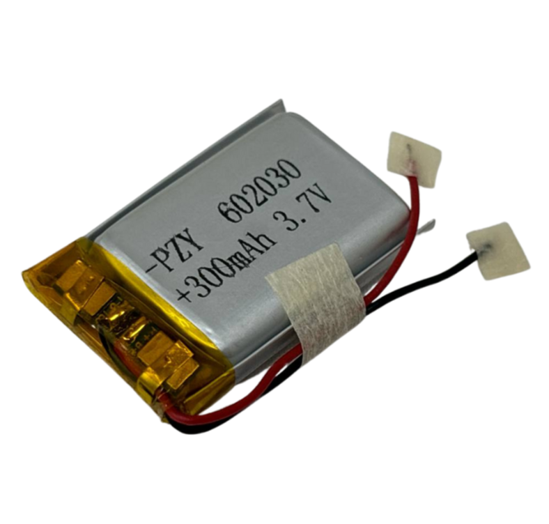 PZY 602030 Polymer Battery 300mAh 3.7 V Rechargeable Li-ion for Low Drain Device