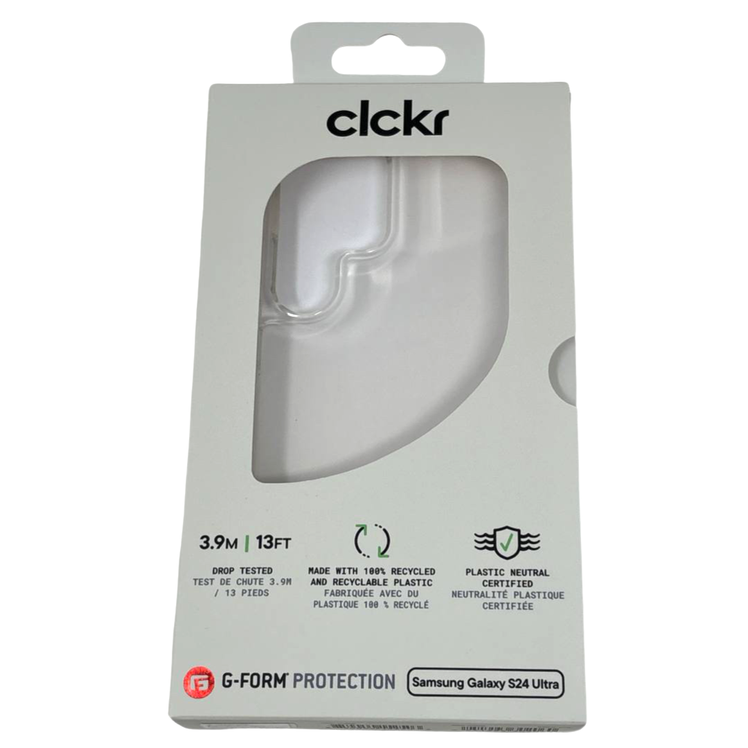 Clckr Diamond Back Case for Samsung Galaxy S24 Ultra Clear Protective Cover SM-