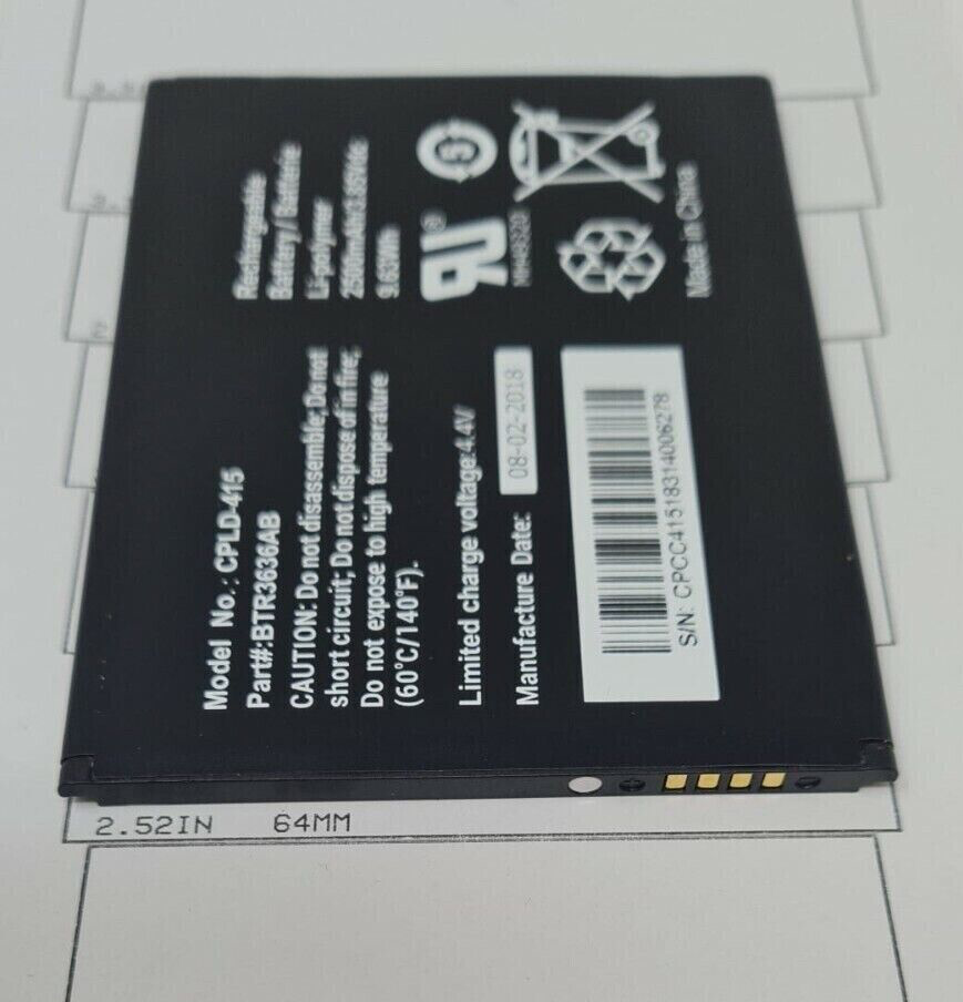 Battery CPLD-415 Fits Coolpad Canvas Splatter Original Replacement Part 2500mAh