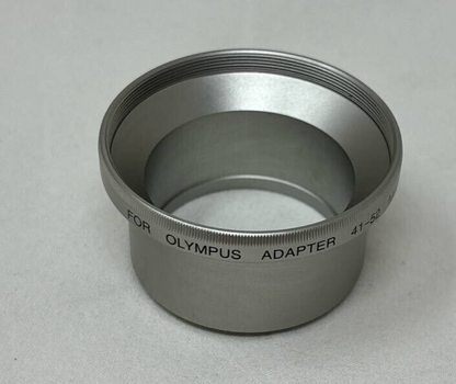 Conversion Lens Adapter 41-52 Silver for Olympus Camedia C-2000ZOOM Camera