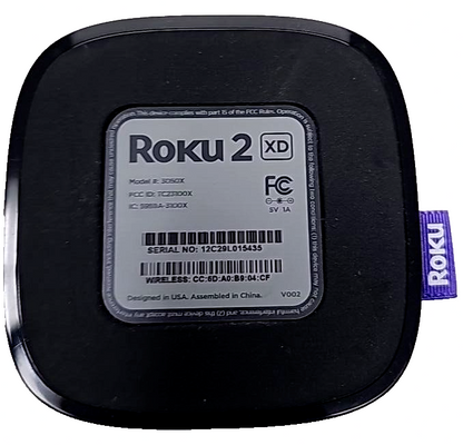 Roku 2 XD 2nd Gen Wireless Streaming Media Player Device Only FHD 1080p