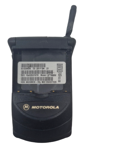 Motorola StarTAC ST 7868W Black Flip Cellular Phone Vintage Sold As is Antique