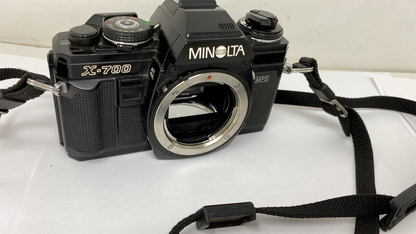 Genuine Minolta X-700 SLR Classic Film Camera 50mm with No Lens READ