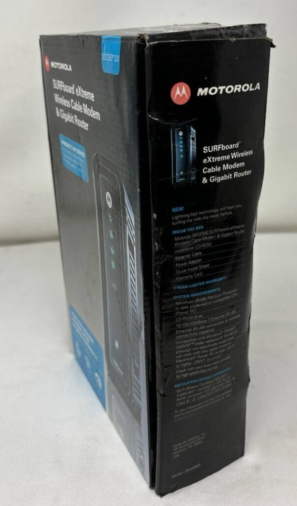 Motorola SBG6580 Arris Surfboard Cable Modem WiFi Router Dual Band DOCSIS 3.0