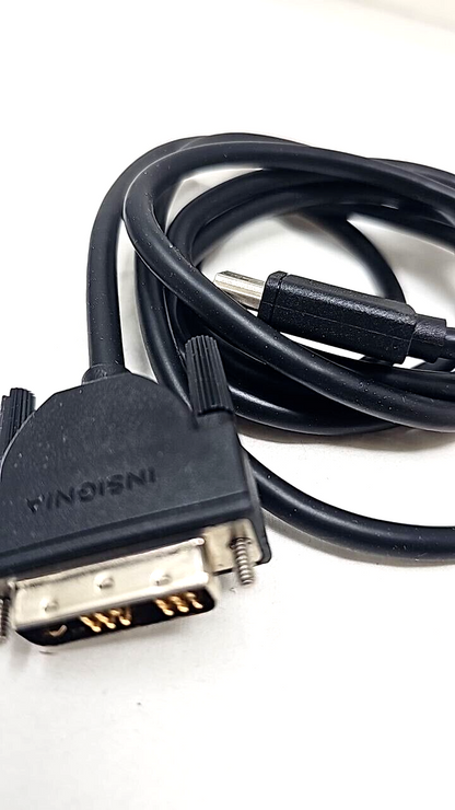 Insignia HDMI to DVI-D Male Cable for Monitor Display Projector 1080P Universal