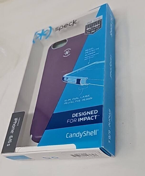 Speck CandyShell Case for Apple iPhone 6 6s Slim Back Cover Acai Purple Green