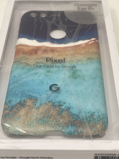 Google Earth Live River Protective Case for Pixel 2 XL Back Cover Blue Orange