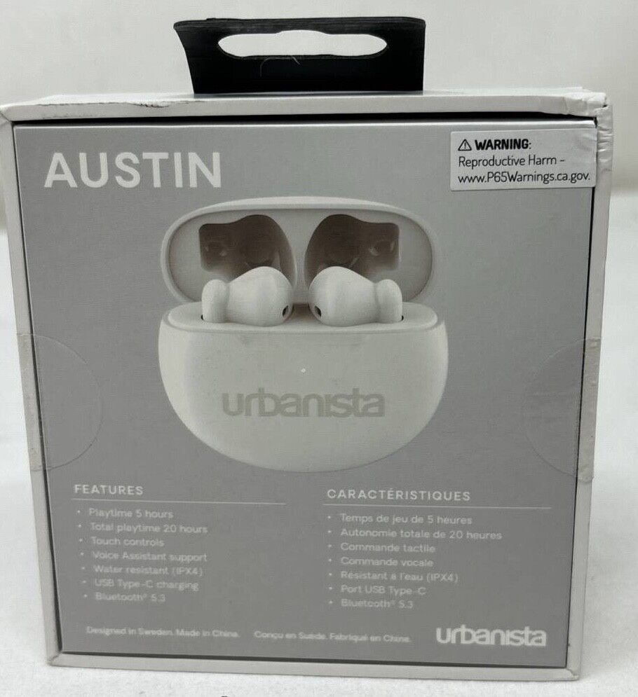 Urbanista Austin True Wireless In Ear Earbuds Portable Bluetooth Headphones IPX4