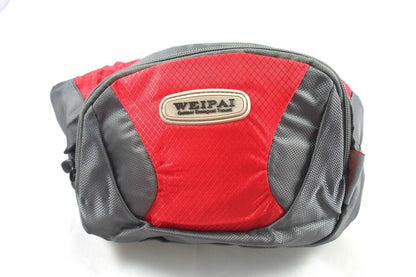 Sport Fanny Pack Waist Bag Fanny Gray Red Spacious Hip Belt Unisex Travel Pouch