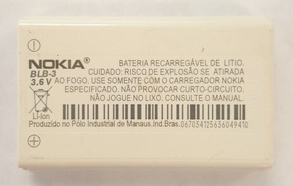 Nokia Battery BLB-3 BLB3 6340 6340i 6385 6385I 8200 8265 8260 6385 6360 6370 OEM