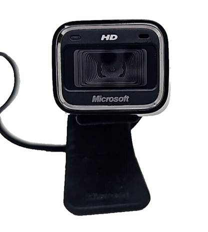 Microsoft HD-5000 1415 Life WebCam 720p Portable USB Camera Black for Computer