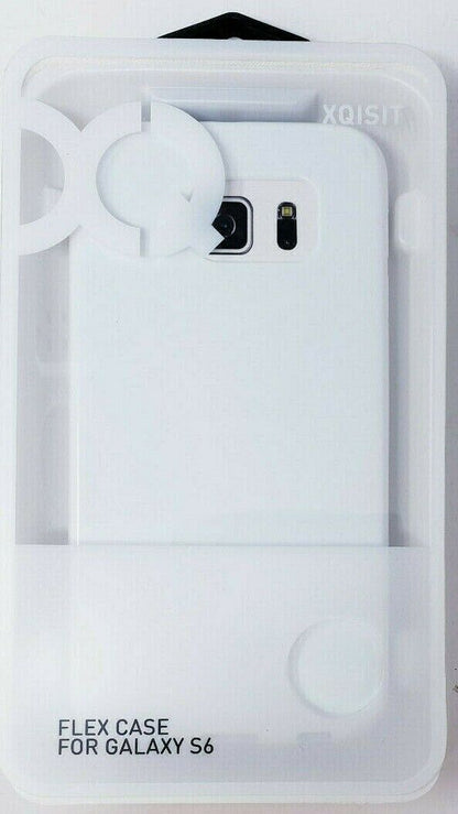 White Xqisit Flex Case For Samsung Galaxy S6 Back Protective Cover Original