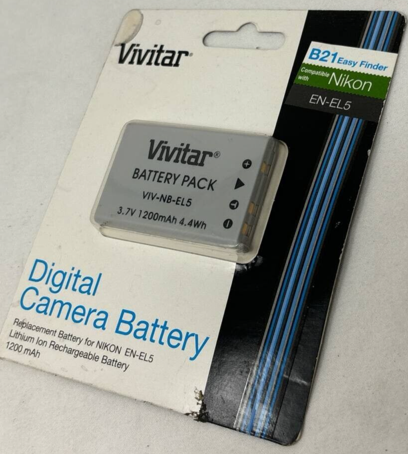 Vivitar NB-EL5 Digital Camera Battery For Nikon Coolpix P80 P90 P100 P500 P510