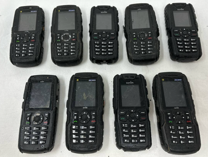 Lot of 9 Sonim XP3.20 Quest XP3300 Force XP5560 3G Ultra Rugged Wholesale READ