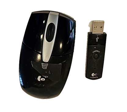 Logitech Optical Wireless Mouse Bluetooth Cordless with USB Dongle for Laptop PC