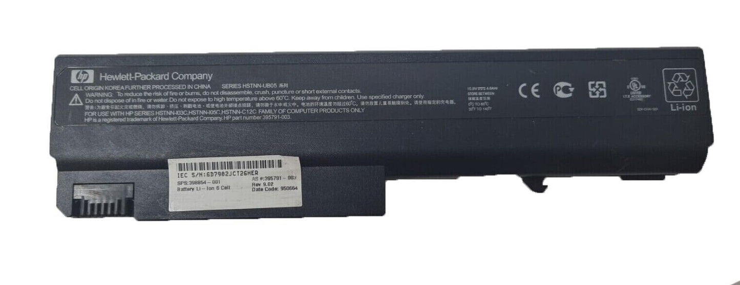 Laptop Battery HSTNN-UB05 52Wh For HP Compaq NX6300 NX6310 NX6315 NX6320 NX6325