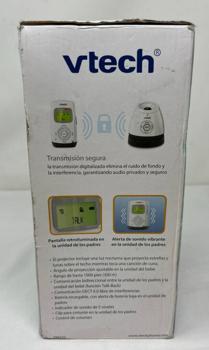Vtech DM222 Digital Audio Baby Monitor Talk Back with Ceiling Night Light Glow
