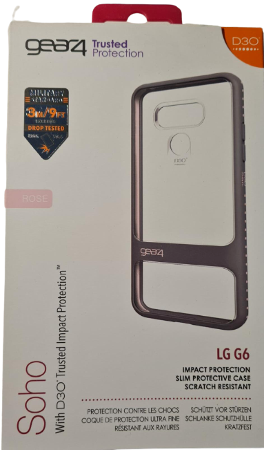 Gear4 Phone Case for LG G6 Cover Soho With D30 Impact Protection Slim Original