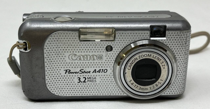 Canon Powershot A410 3.2MP Digital Camera Compact with 3.2x Optical Zoom Silver