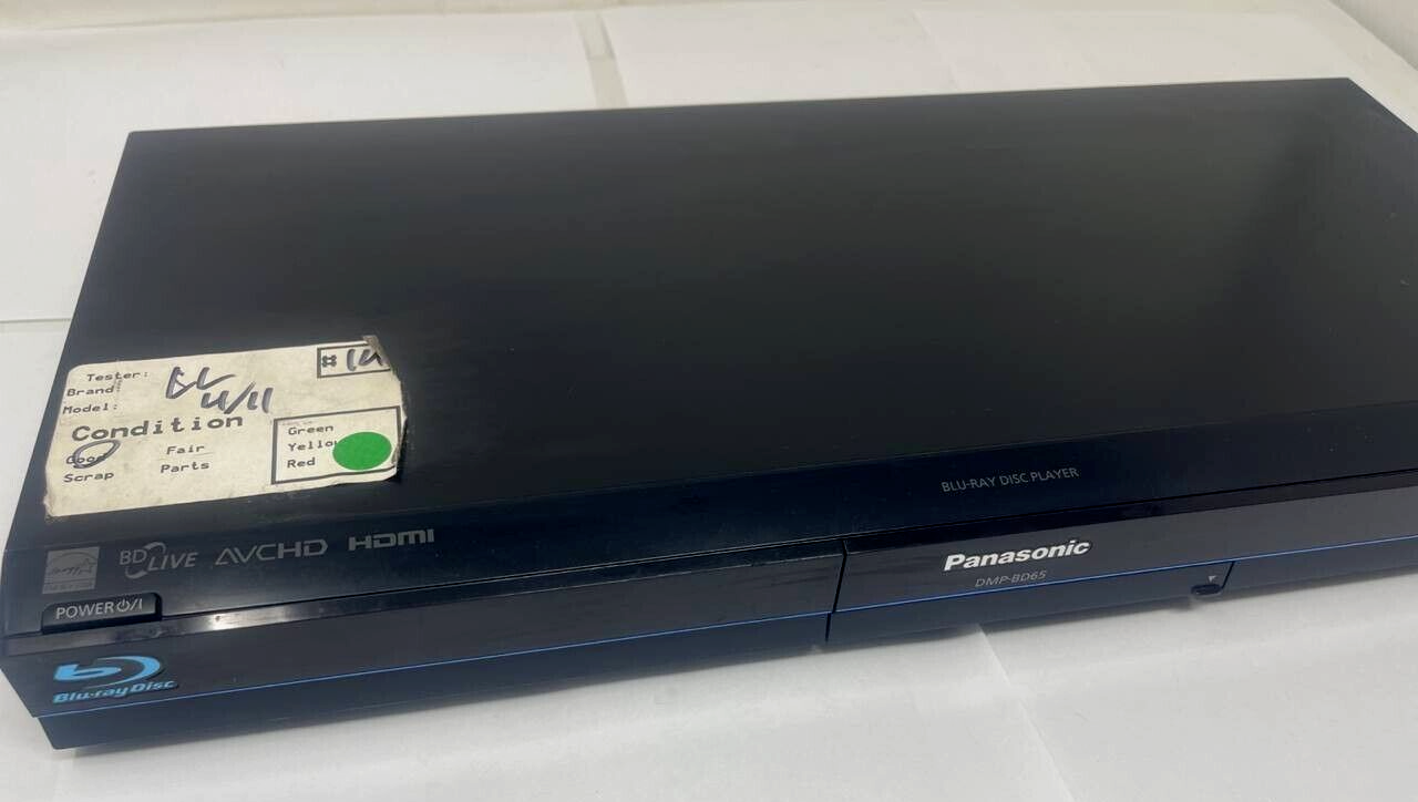 Panasonic DMP-BD65 Blu-Ray Disc Player USB 2.0 Port Dolby DTS BD-ROM Profile 2