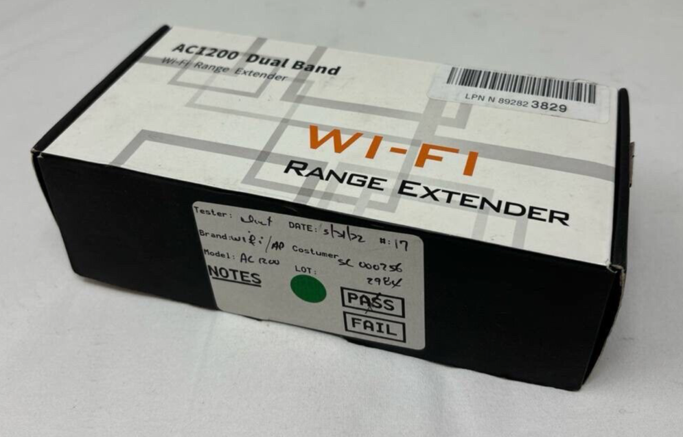 WiFi Range Extender Dual Band Wireless Internet Signal Booster Amplifier Black