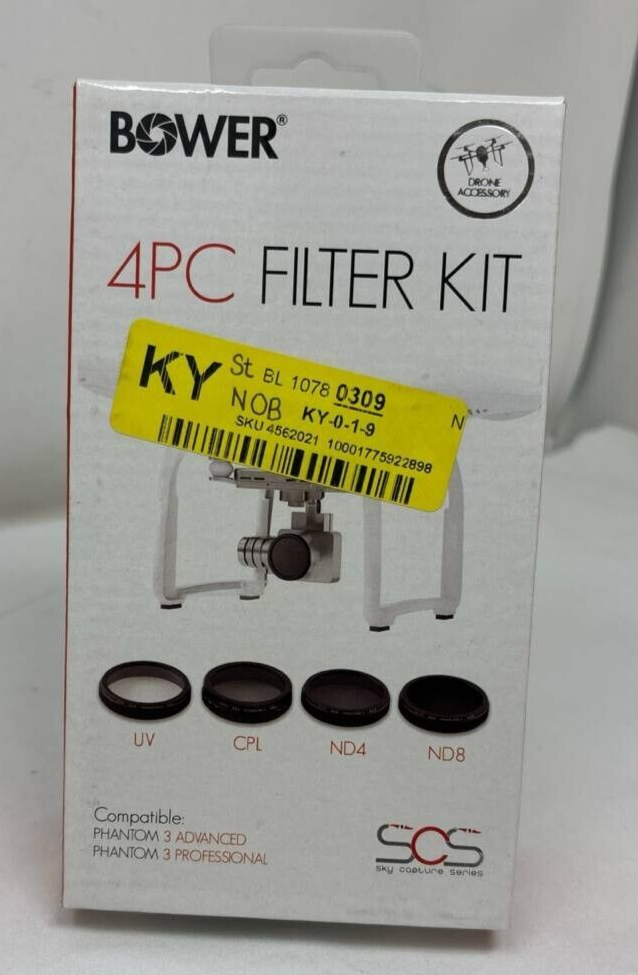 4 Pack Bower Sky Capture Series  Filter for Phantom 3 Professional & Advanced