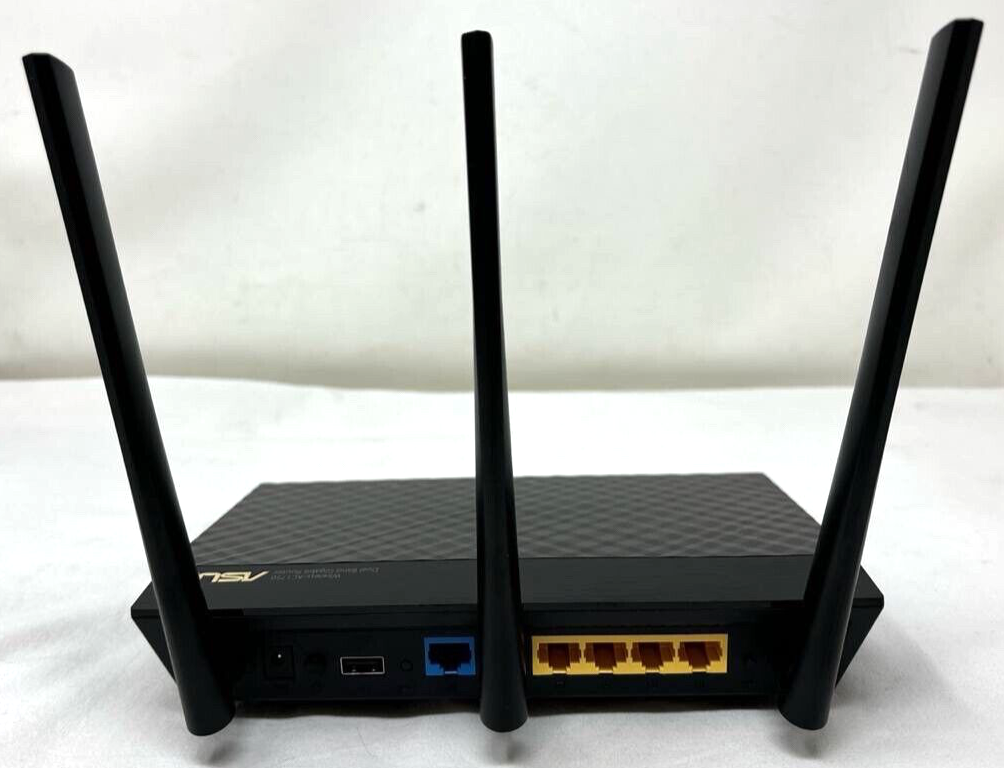 Asus RT-AC1750 B1 Wireless Router Dual Band Fast Internet Gigabit with MU-MIMO