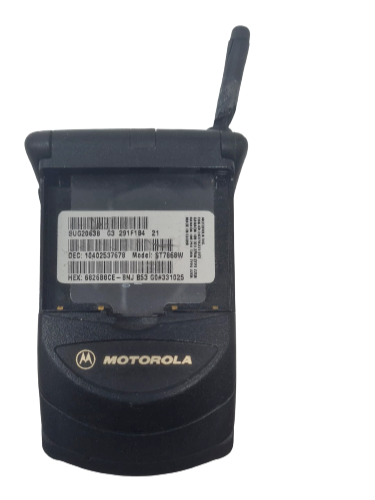 Motorola StarTAC ST 7868W Black Flip Cellular Phone Vintage Sold As is Antique