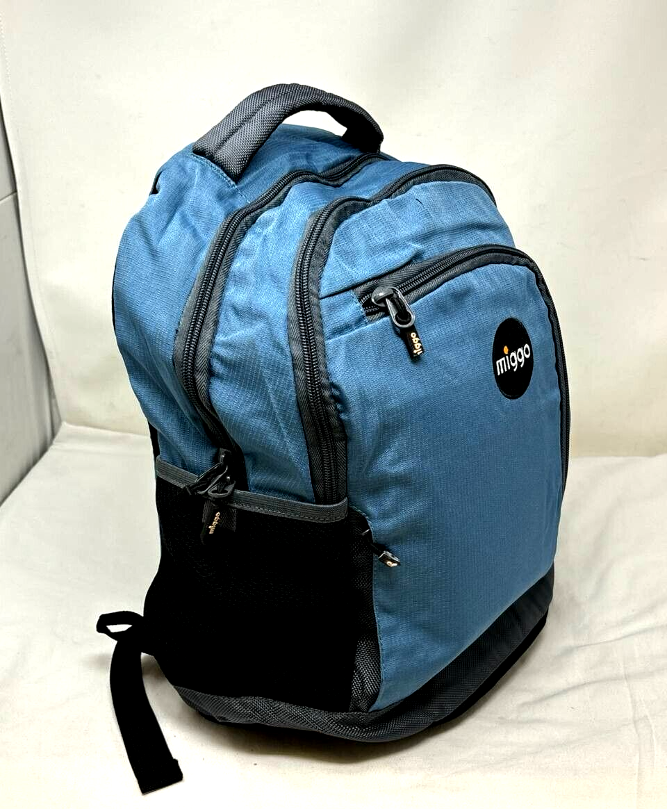 Miggo Style Midtown Genius Backpack Macbook Laptop 15 in Tablet 10 in Blue Stron