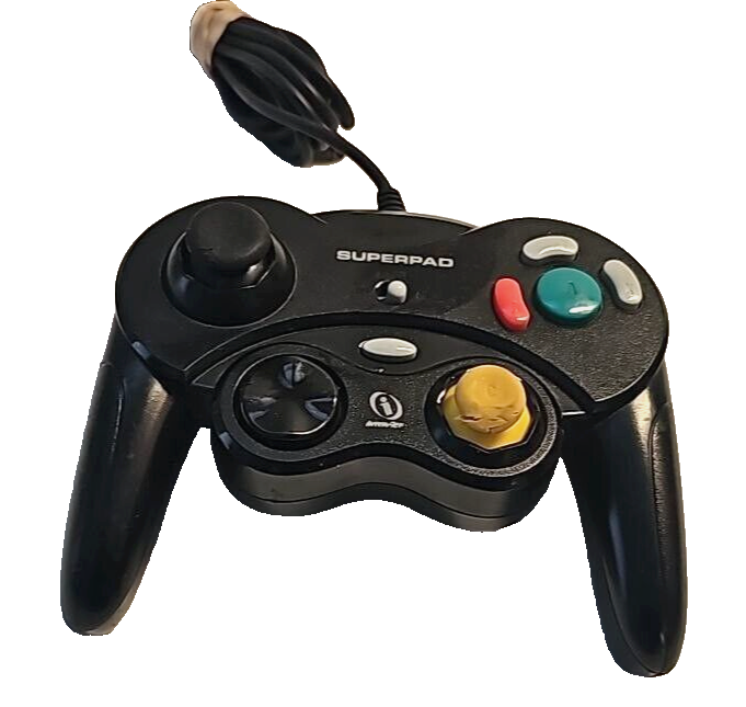 Interact Superpad Wired Controller Gamepad for Nintendo Gamecube Black