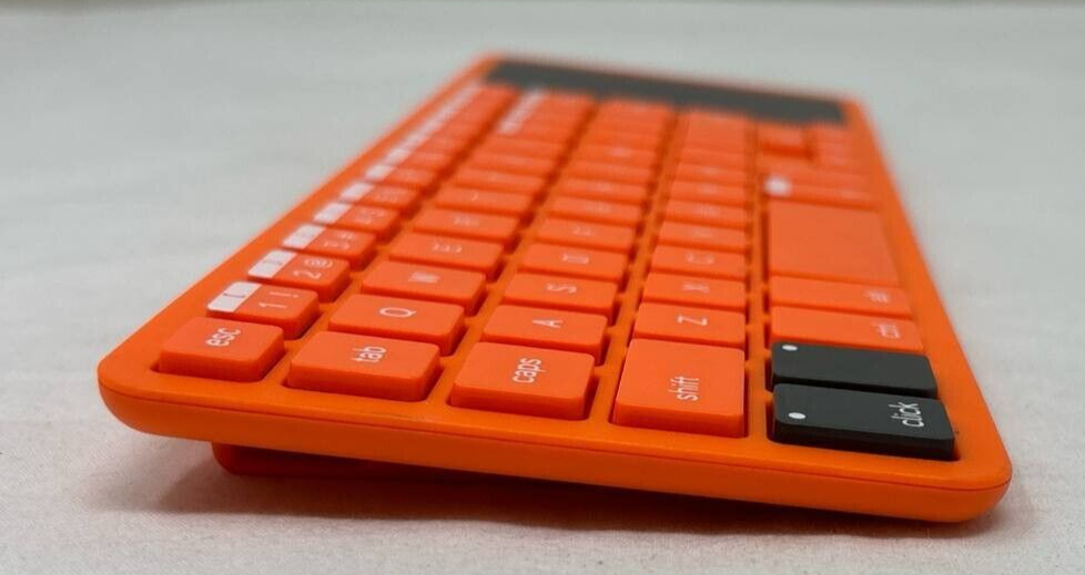 Kano Wireless Keyboard USB QWERTY with Touch Pad KC-KBR101 Orange for Laptop PC