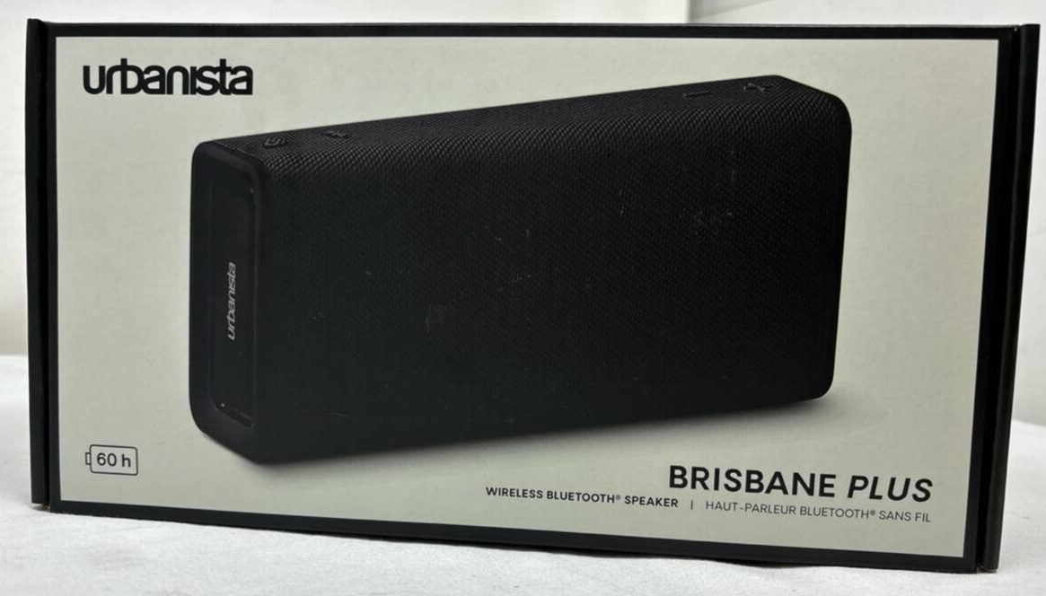 Urbanista Brisbane Plus Wireless Speaker Bluetooth Portable Stereo IPX5 Black