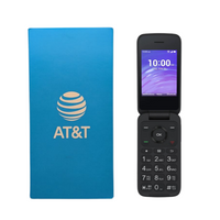TCL Classic 4058R Flip Phone ATT&T Locked 8GB 2.8" Display 2 MP 4G LTE Black