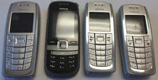 4 Lot Nokia 3120b 1661-2b Cellular Phone Locked Personal No Power For Parts Used