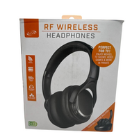 iLive RF Wireless Over Ear Headphones 2.4GHz HD Audio Charging Dock READ As Is