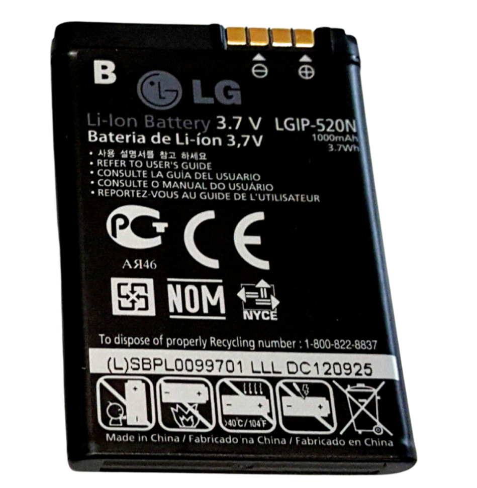 Battery LGIP-520N for LG Chocolate GD900 GW505 Extravert VN271 BL40 VX5600 Attun