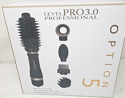 Level Pro3.0 Complete 5 in 1 Hair Salon Styler Brush Kit Styling Ion Blow Dryer