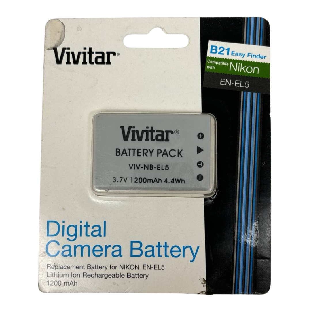 Vivitar NB-EL5 Digital Camera Battery For Nikon Coolpix P80 P90 P100 P500 P510