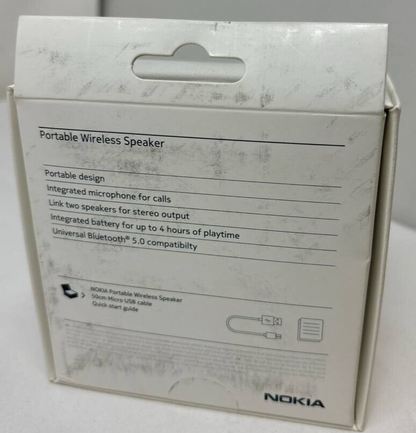 Speaker Round  Nokia SP-101 Bluetooth 3W 4hr Playtime TWS Sync Built-in Mic Desk