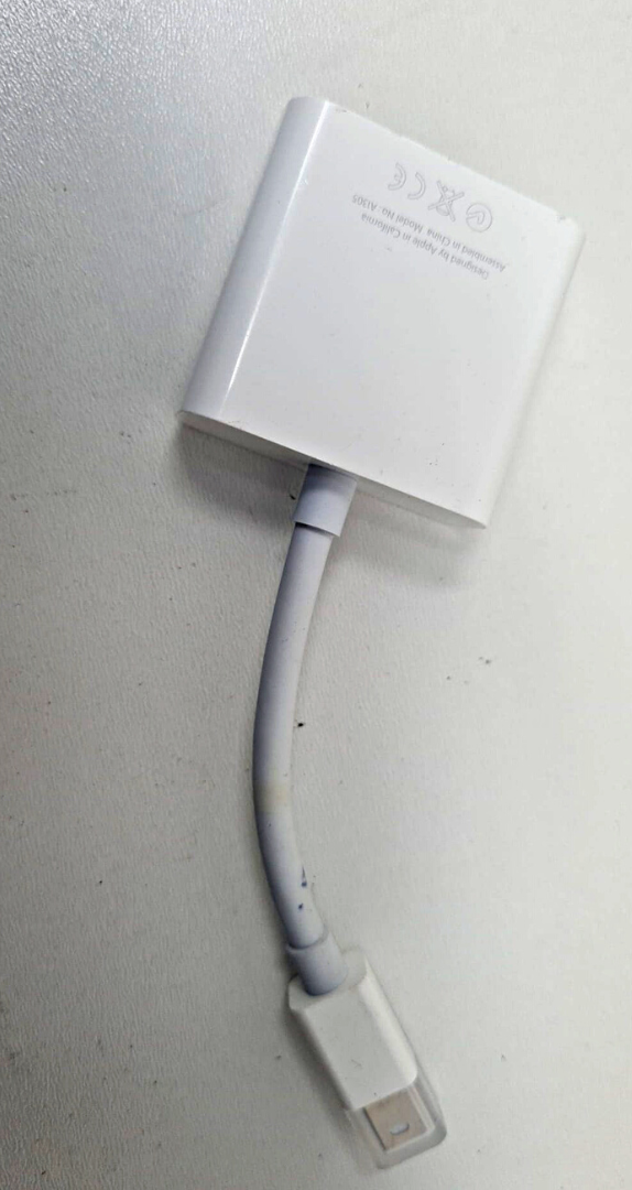 Apple A1305 Thunderbolt Mini Display Port to DVI Cable Monitor Adapter Genuine