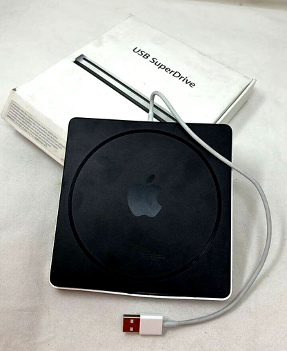 Apple USB Superdrive Player External Drive CD DVD Reader Silver for Mac Read