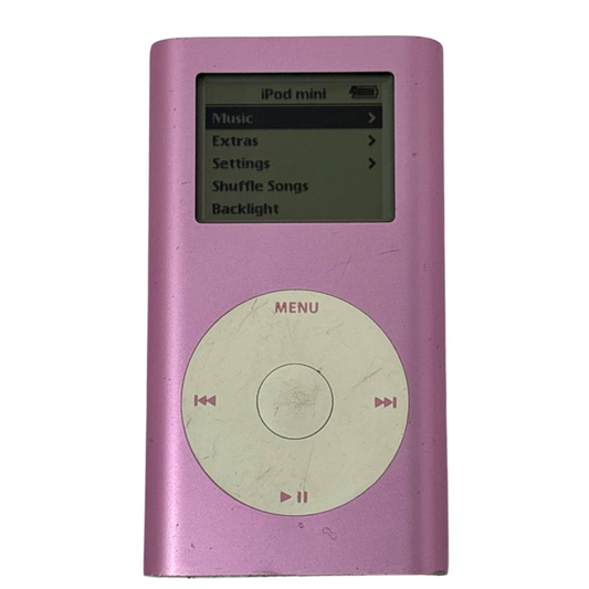 Apple iPod Mini 2nd Gen A1051 4GB Pink 1.6" MP3 Player Portable Music Power On