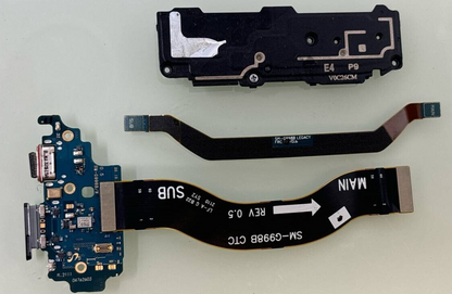 Charging Port Loudspeaker & FRC Sub Flex Cable for Samsung S21 Ultra G998U Gen