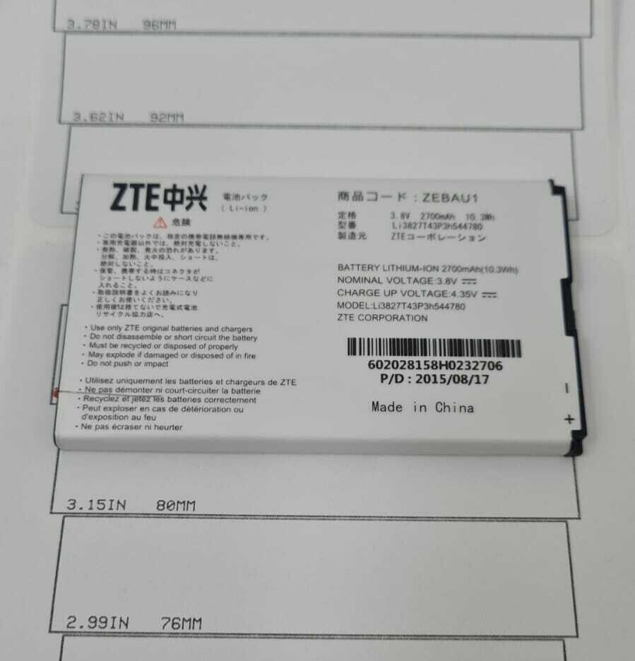 Battery LI3827T43P3H544780 For ZTE 303ZT 306ZT 305ZT MF975U MF975 ZEBAU1