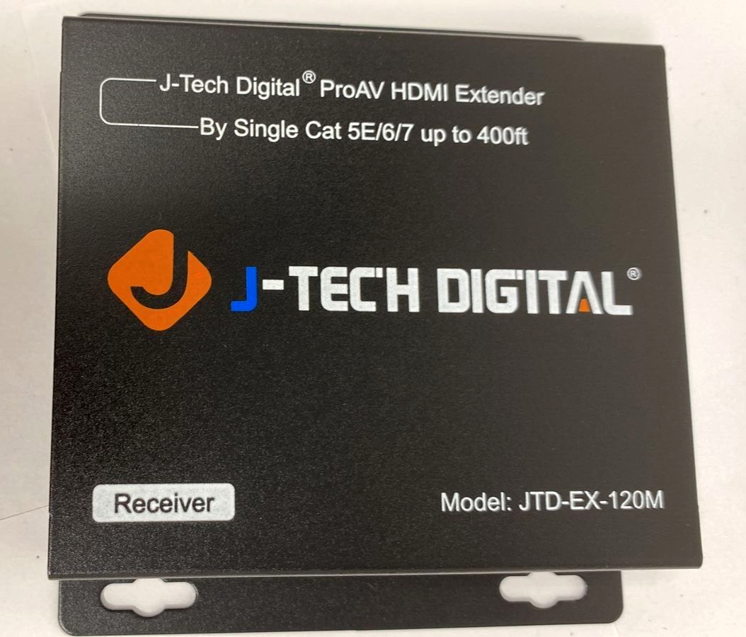 2X J-Tech Digital ProAV HDMI Extender Over TCP IP Ethernet Single Cat 5E 6 7