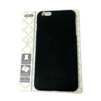 Leather Back Case for iPhone 6 6s Plus Black Cover Thin fits Magnet Wallets